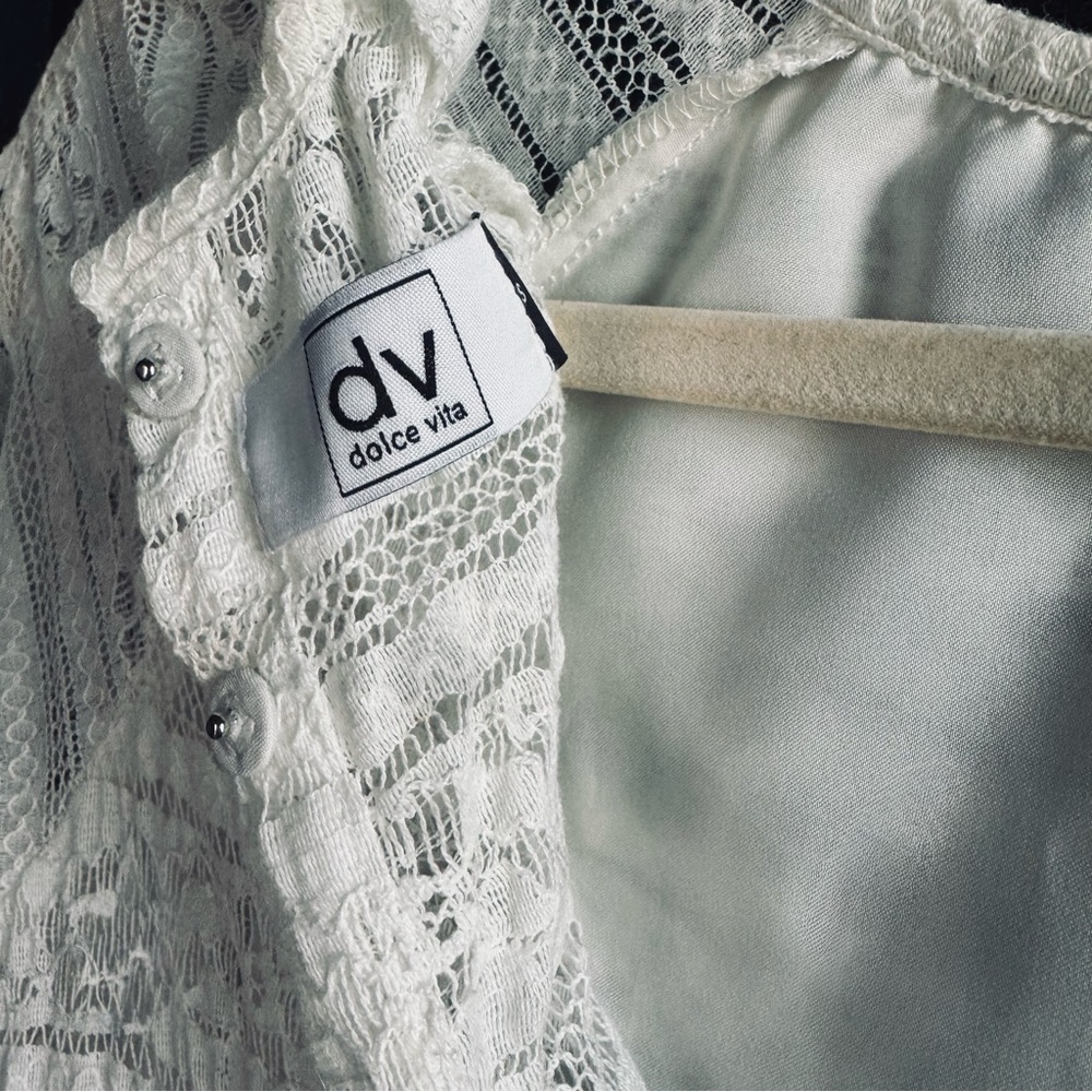 Dolce Vita White Mini Dress - Size S  👰🌸 - Picture 6 of 14